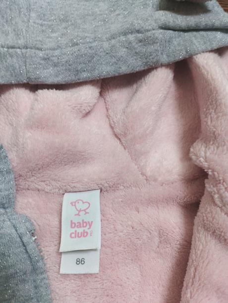 Zateplená mikina v. 86, baby club,86