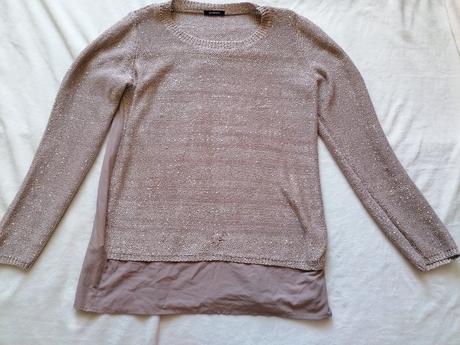 Svetrík so zlatými flitrami, promod,l