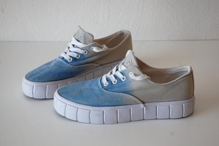 Štýlové ombre tenisky na platforme, fila,38