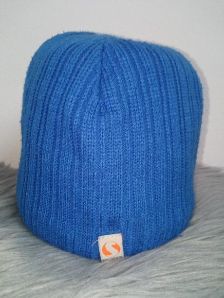 Chlapčenská modrá prechodná čiapka s pavučinou, 104