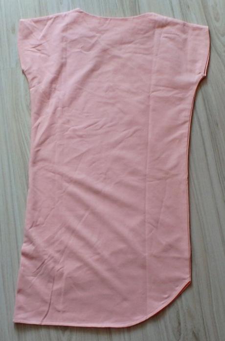 Elastické svetloružové minišaty zn.peekaboo, l/xl, l