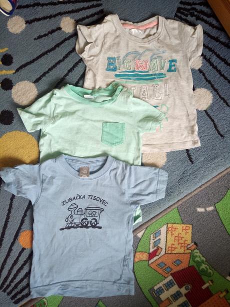 Tričká 3ks, 86