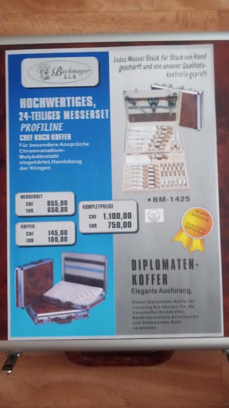 Značkové nože +steakový príbor bachmayer v kufríku, 