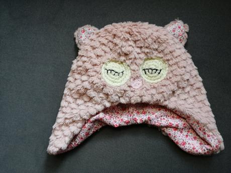 Zimná čiapka sova obvod hlavy cca46cm, f&f,92