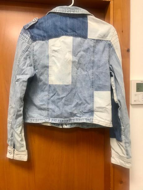 Krátka rifľová bunda, xl sedí menej, xl