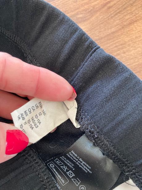 Zateplené leginy, h&m,140