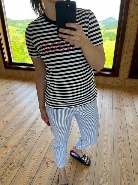 Pruhované bavlnené dlhšie tričko - calvin klein, calvin klein,s