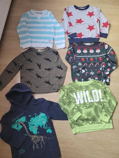 6 kusov mikín, cena spolu, h&m,122