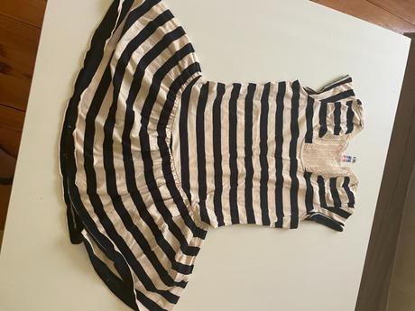 Letne tričko o štrikovaným chrbtom, denim co,s