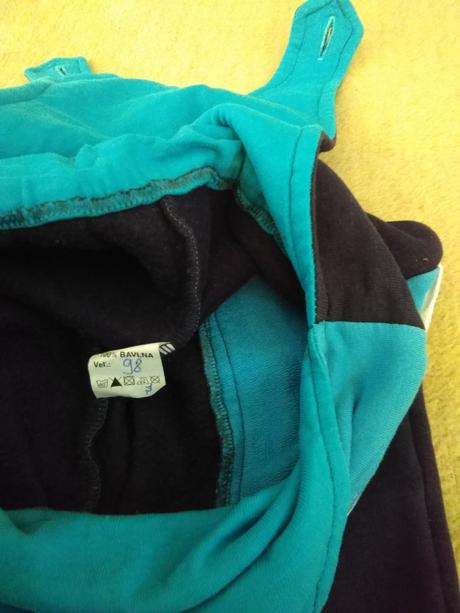 Pohodlné hrubé nohavice na traky, 98