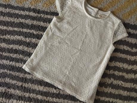 Čipkovaný top lindex, lindex,128