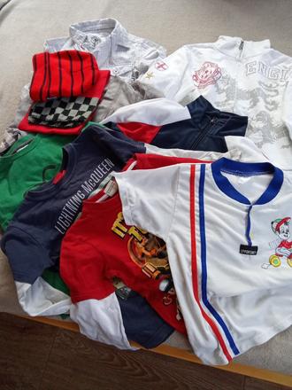 Mikiny, tričká, súprava, kosela a iné., 104–116