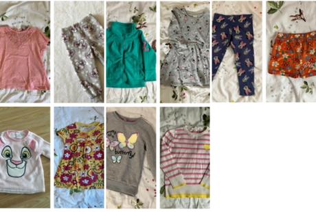 Balík oblečenia pre dievča 98, 86–98