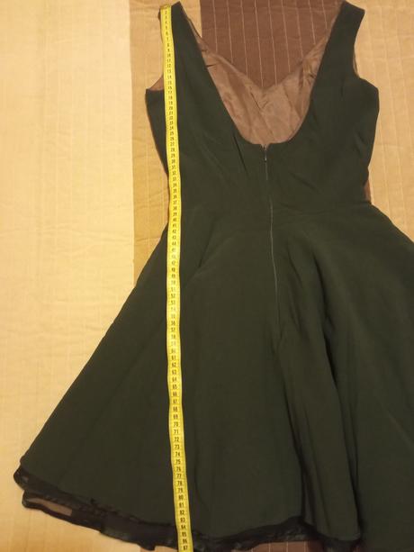 Smaragdovo zelene saty, xs