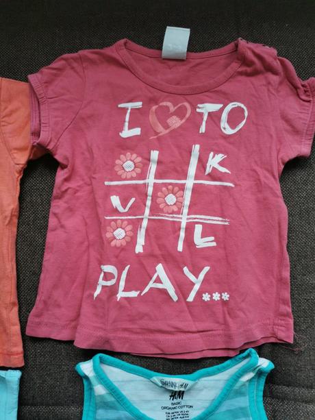4 x tričko /1368/, h&m,80