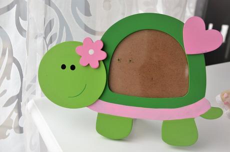 Drevený fotorámik korytnačka, 