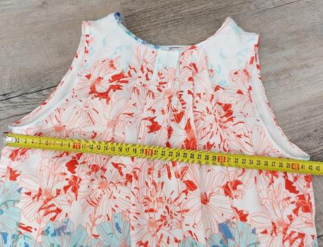 Oranzovo modre letné šaty, h&m,34