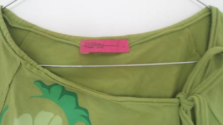 Elasticke zelene elegantne tricko s maslickou, m