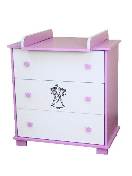 Detská komoda princess,