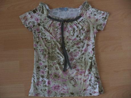 Damske kvietkovane bavlnene tričko, m