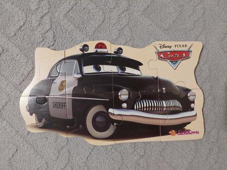 Drevené puzzle cars,