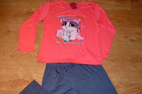 Dámske pyžamko s mačičkou, l / xl