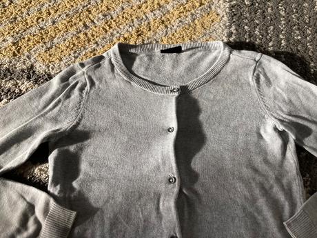 Sivý svetrík 146/152, takko,146