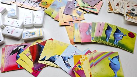 Mini pexeso, puzzle a domino, 6 hier, 