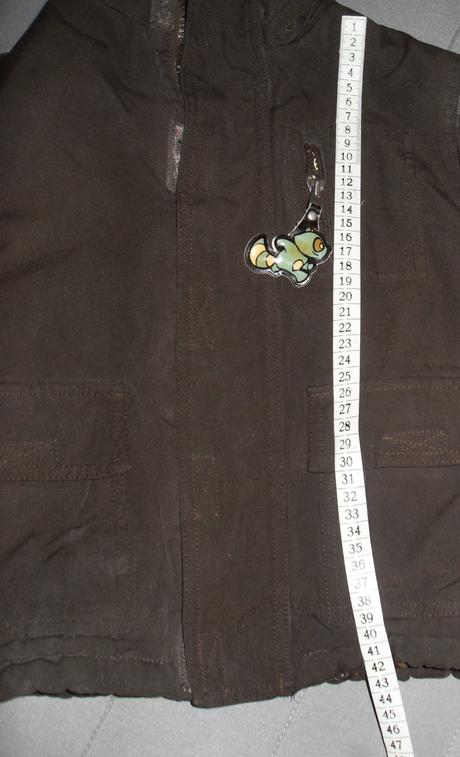 Hnedá bunda s reflex.prvkami, h&m,92