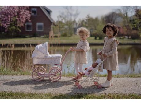 Little dutch kočík pre bábiky soft flowers, 