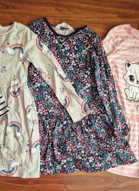 4x šaty, h&m,116