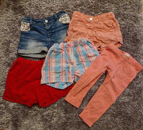 Balíček krátkych nohavíc na leto veľk. 110, 104–116