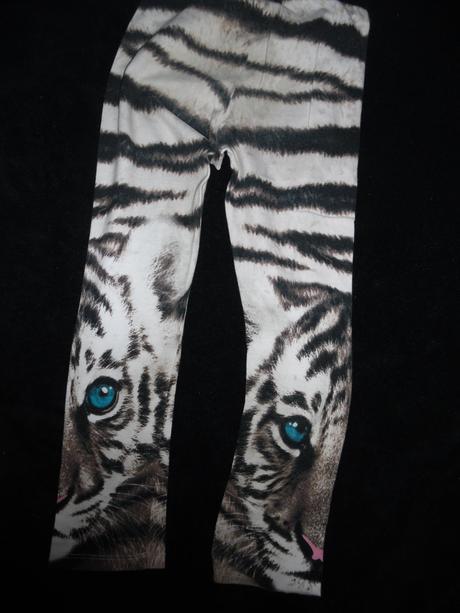 Tigrové legíny, h&m,128