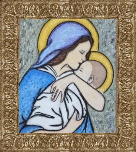 Obraz panna mária s ježišom, 