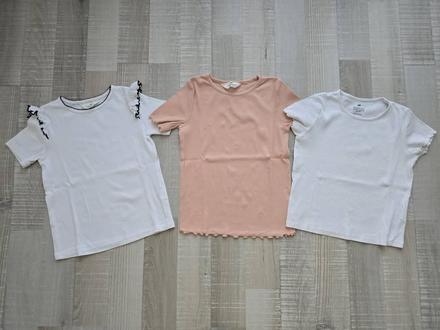Rebrované tričká, h&m,134