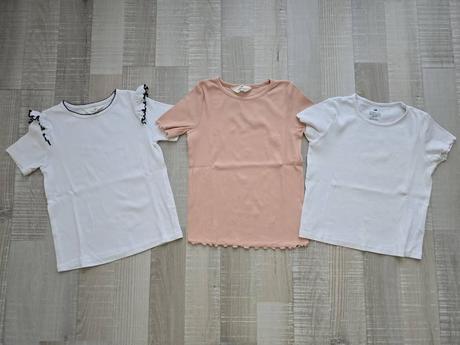 Rebrované tričká, h&m,134
