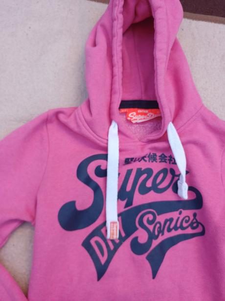 Superdry ružová dámska mikina s kapucňou, superdry,m
