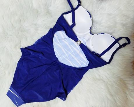 Dámske plavky celé s morským vzorom, 36 - xxxl