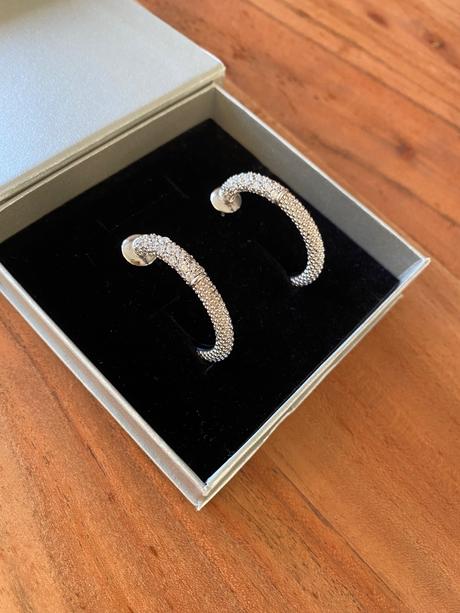 Strieborné náušnice so zirkónmi, joop!