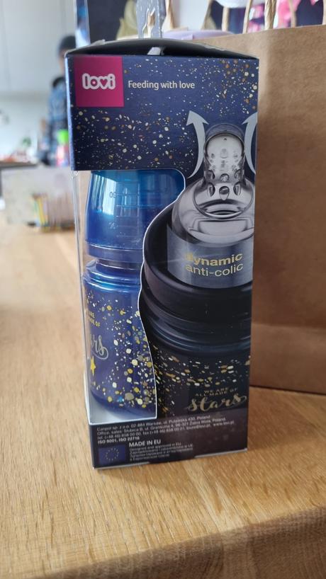 Dojčenská fľaša lovi stardust 120 ml blue, lovi