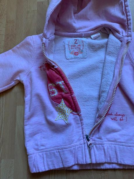 Zara ružová dievčenská mikina s kapucňou, zara,92