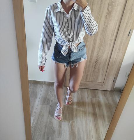 Pásikavá košeľa, s