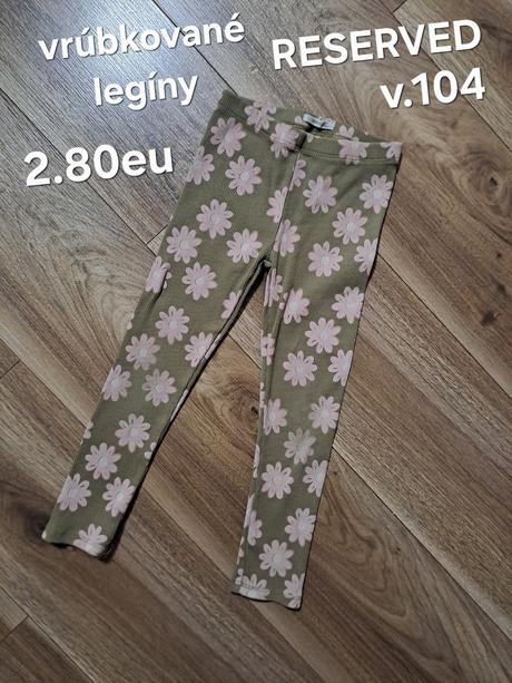 Vrúbkované legíny reserved, reserved,104