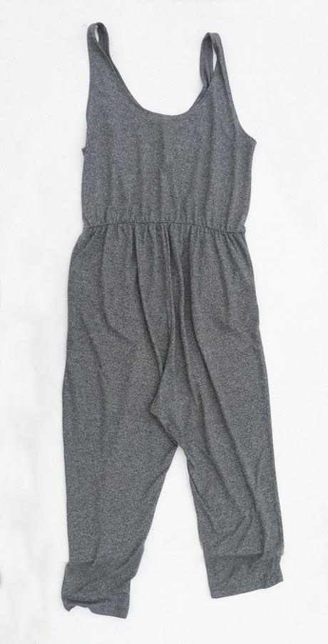 Šedý elastický overal, h&m,l