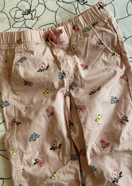 Bavlnené nohavice h&m s potlačou v. 110/116, h&m,110