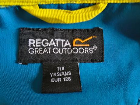 Bledo modrá tenká softshellová bunda 128, regatta,128