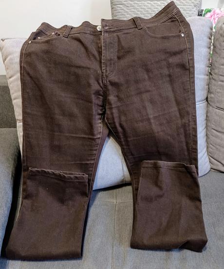 Džínsy hnedé, miss sixty,xxl