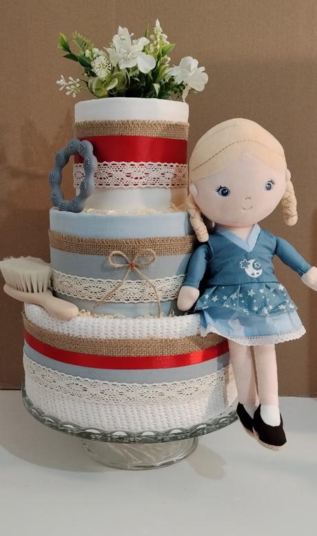 Plienková torta modrý sen - pre dievčatko,