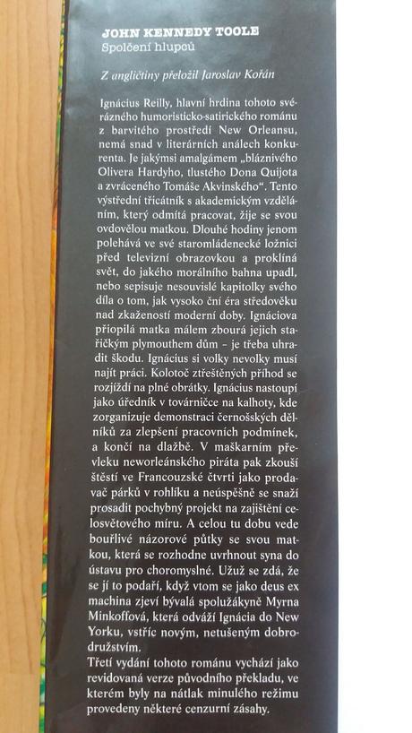 Kniha spolčení hlupcu, 