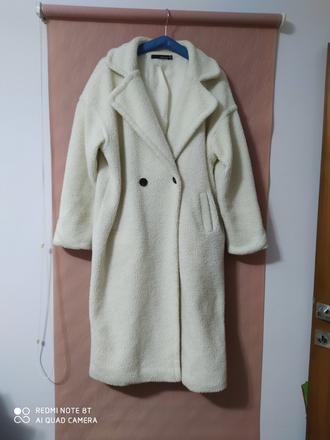 Smotanový teddy kabát, 